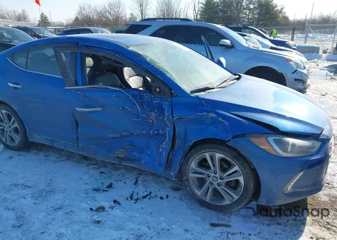 2017 Hyundai Elantra Limited z USA, uszkodzony, nr VIN KMHD84LF2HU225599